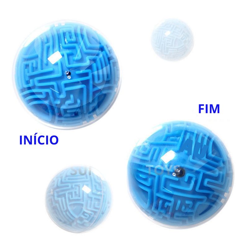 Labirinto 3D Esférico - Desafio e Diversão