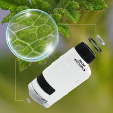 Compre e Ganhe - Microscópio de Bolso + Um Kit De Amostras + Suporte Para Celular