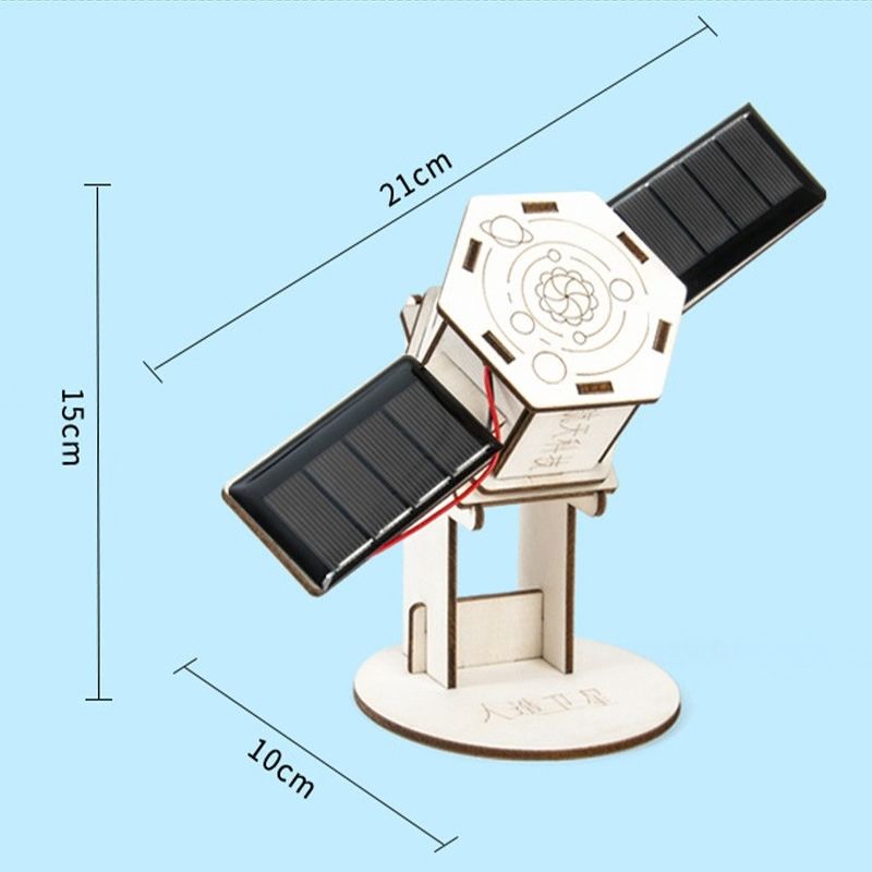 Modelo de Satélite Artificial - Kit para Montar com Energia Solar
