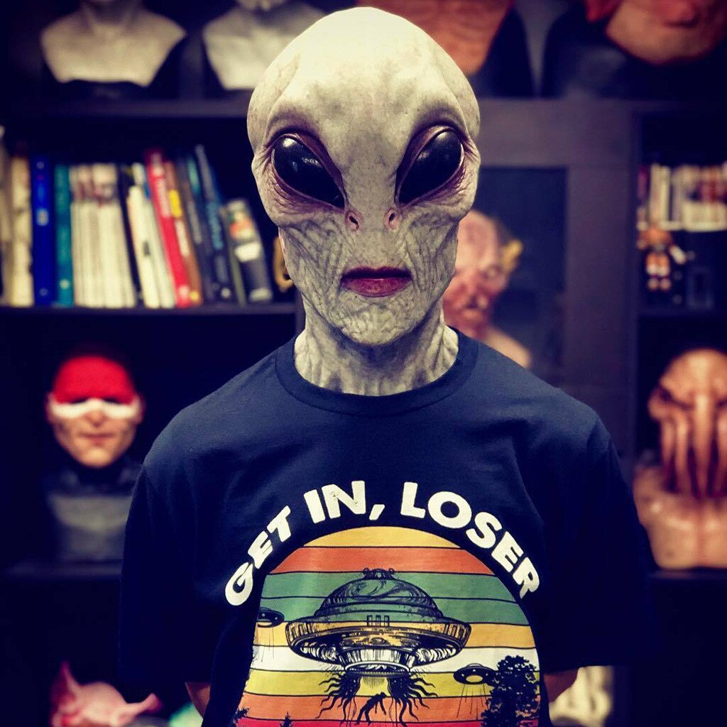 Mascara Alien Látex Realista Halloween Cosplay Terror