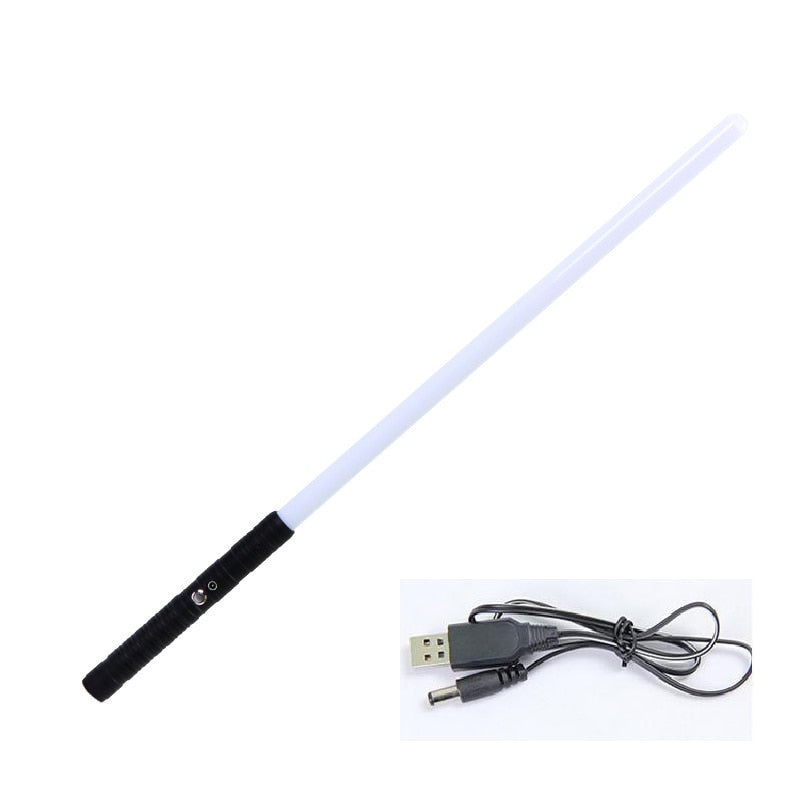 Sabre de Luz Metálico 80cm com LED RGB e Efeitos Sonoros