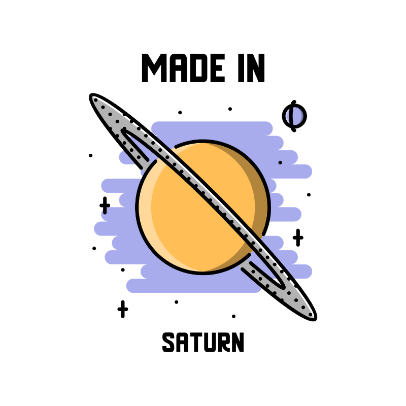 Camiseta Made In Saturn