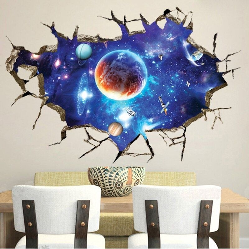 Adesivo de Parede 3D - Sistema Solar