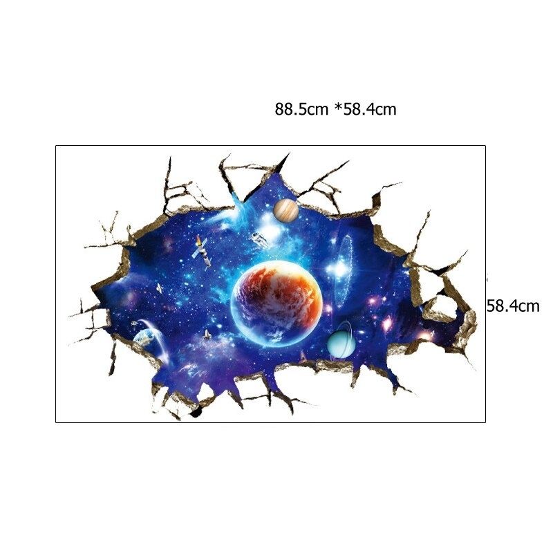 Adesivo de Parede 3D - Sistema Solar