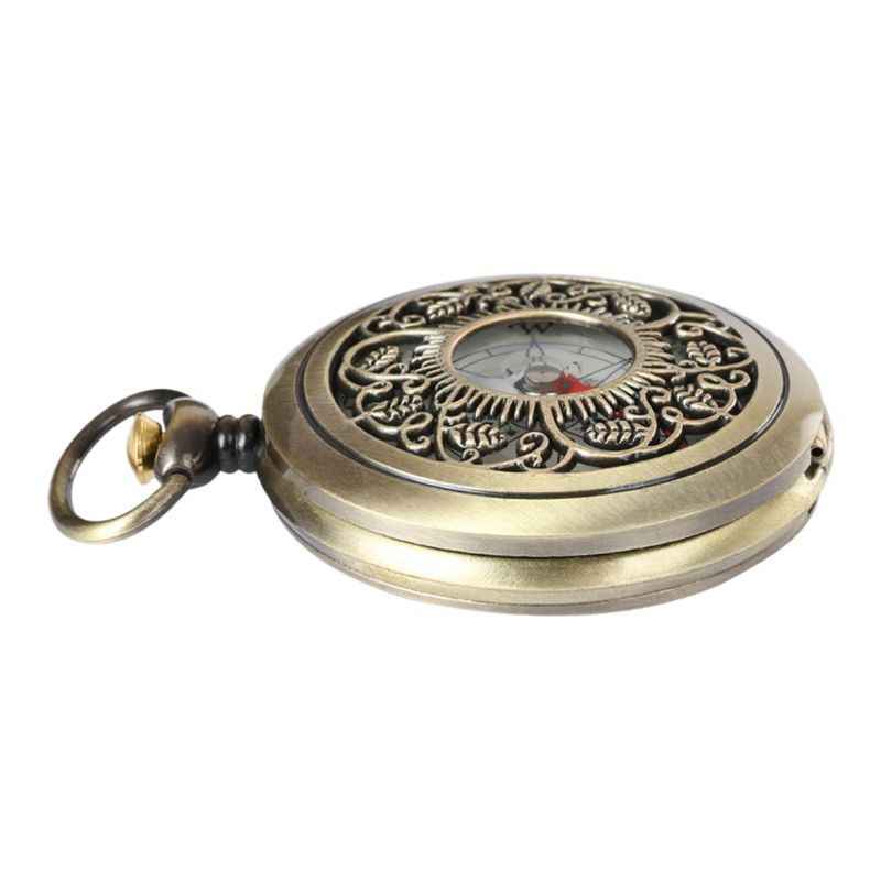 Bússola Portátil de Bolso Vintage – Brilha no Escuro
