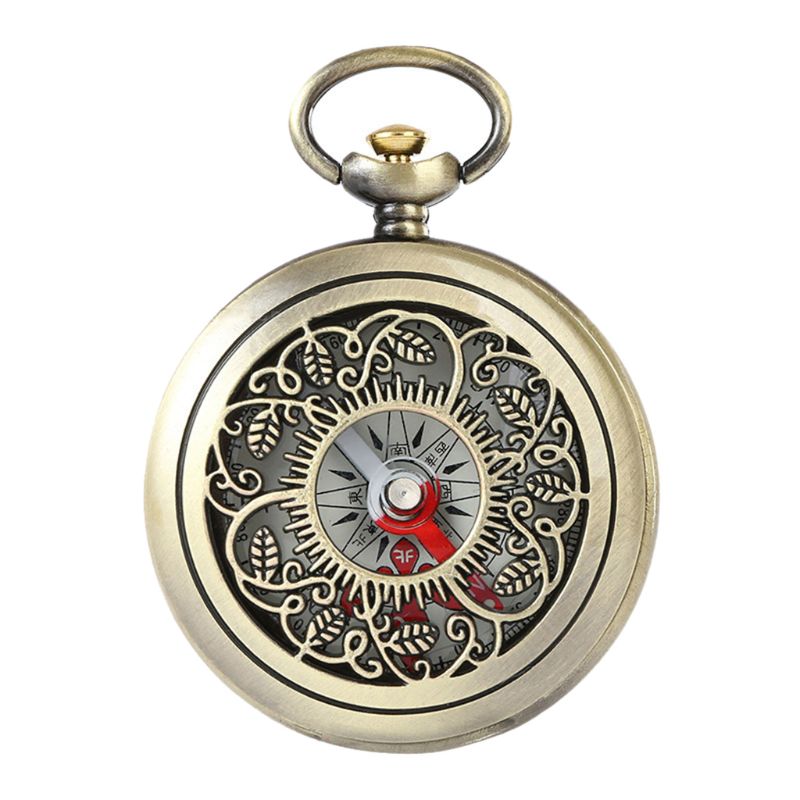 Bússola Portátil de Bolso Vintage – Brilha no Escuro