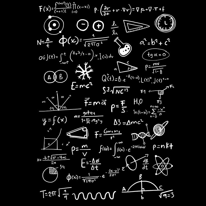 Camiseta Equações da Ciência e Matemática