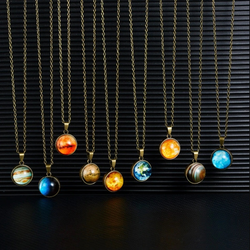 Colar dos Astros e Planetas do Sistema Solar - Brilha no Escuro
