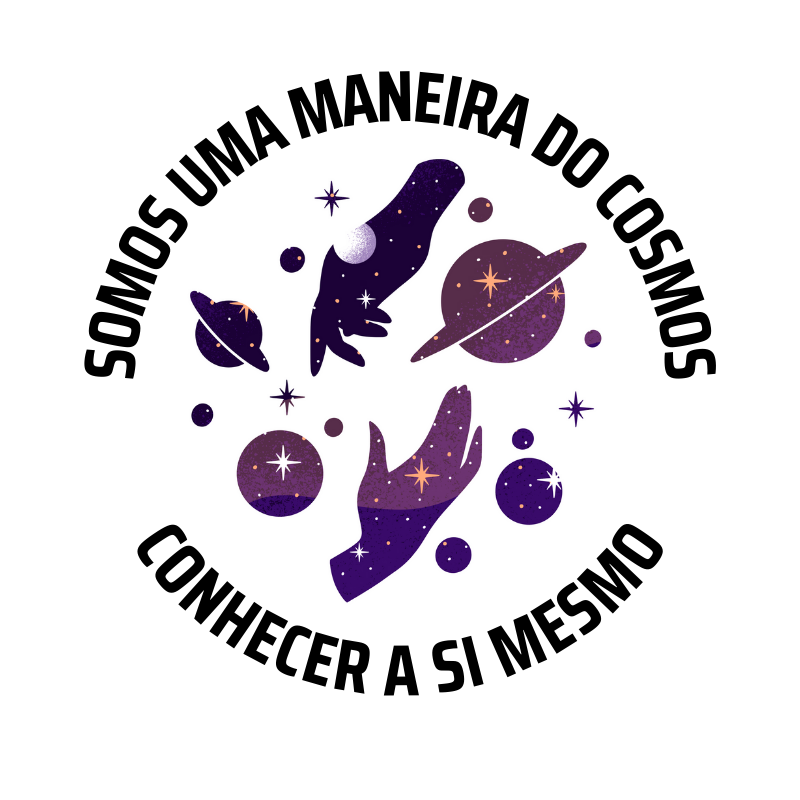 Camiseta Somos Uma Maneira do Cosmos Conhecer a Si Mesmo