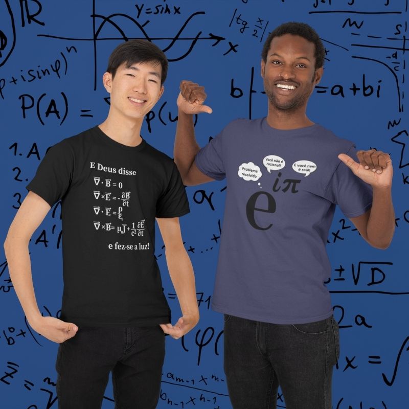 Camiseta Equações de Maxwell - Fez-se a Luz