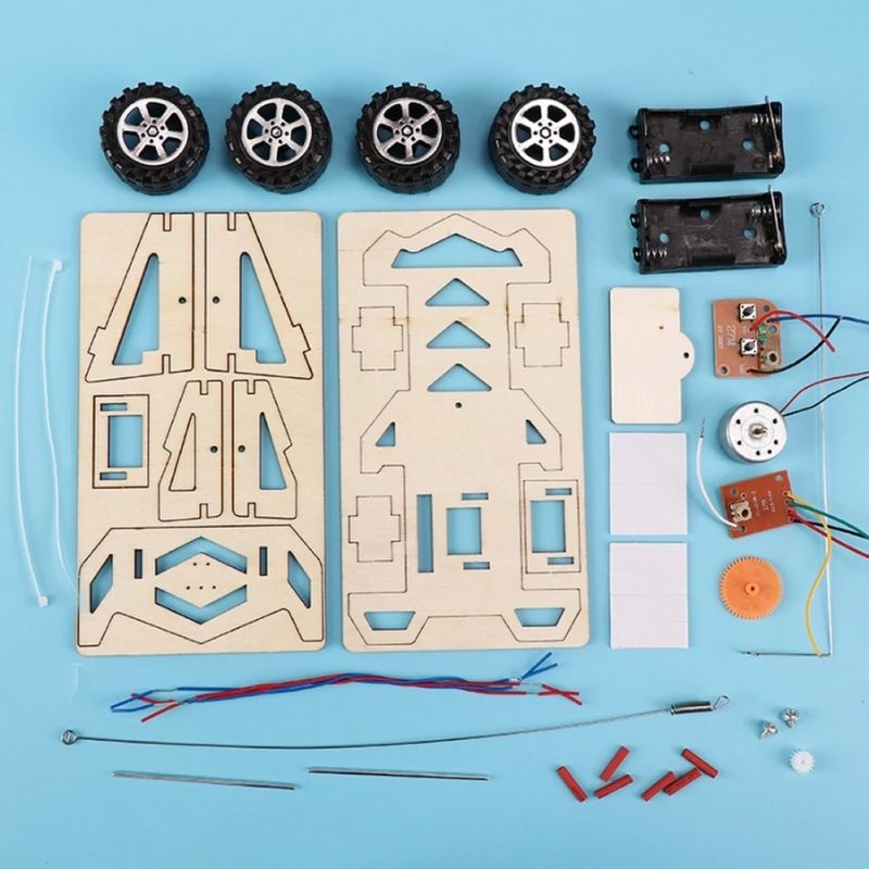 KIT Carrinho de Controle Remoto Montável - Experimentos Científicos DIY (Monte você mesmo)