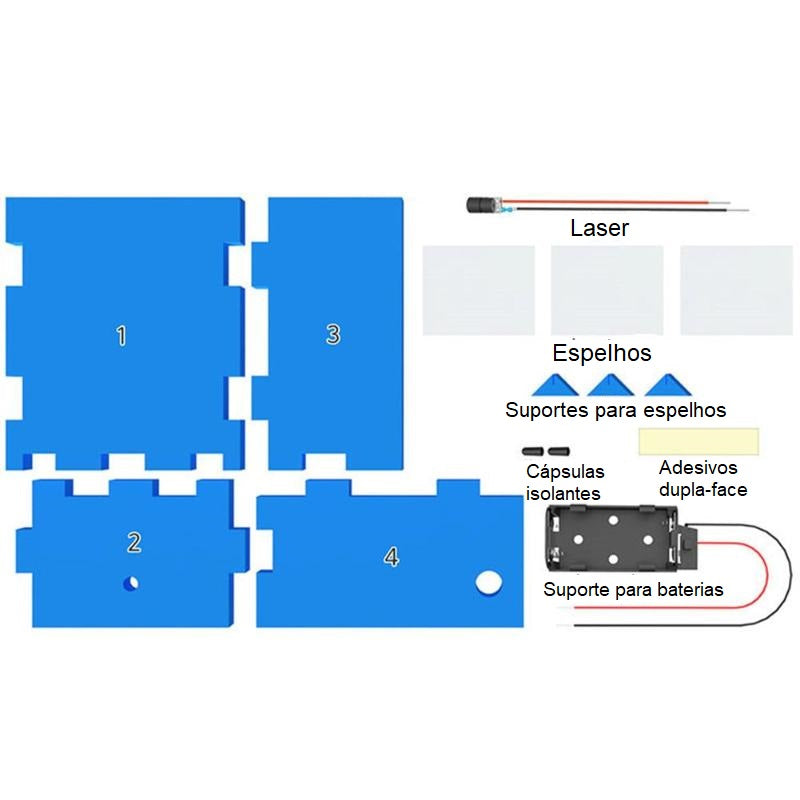 Laboratório da Luz - Guie feixes de Luz - Faça Você Mesmo!