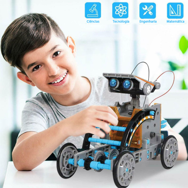 Wall-Z - Robô Educativo de Montar - 12 em 1 - Movido a Energia Solar