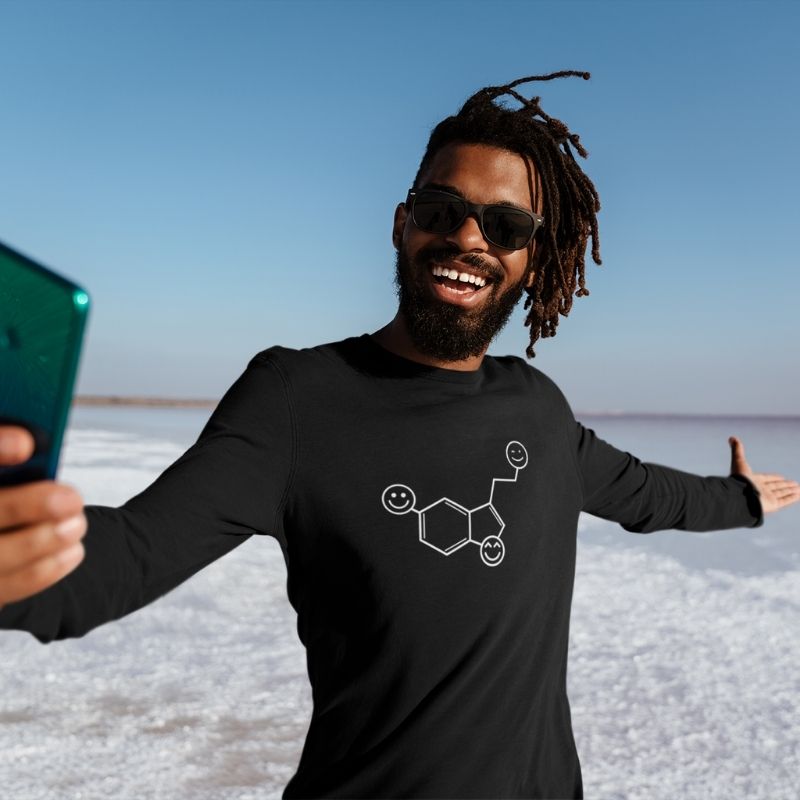 Camiseta - Molécula de Serotonina