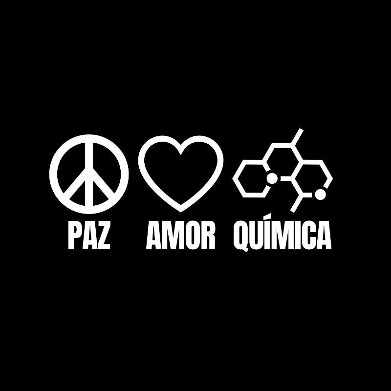 Camiseta Paz, Amor E Química