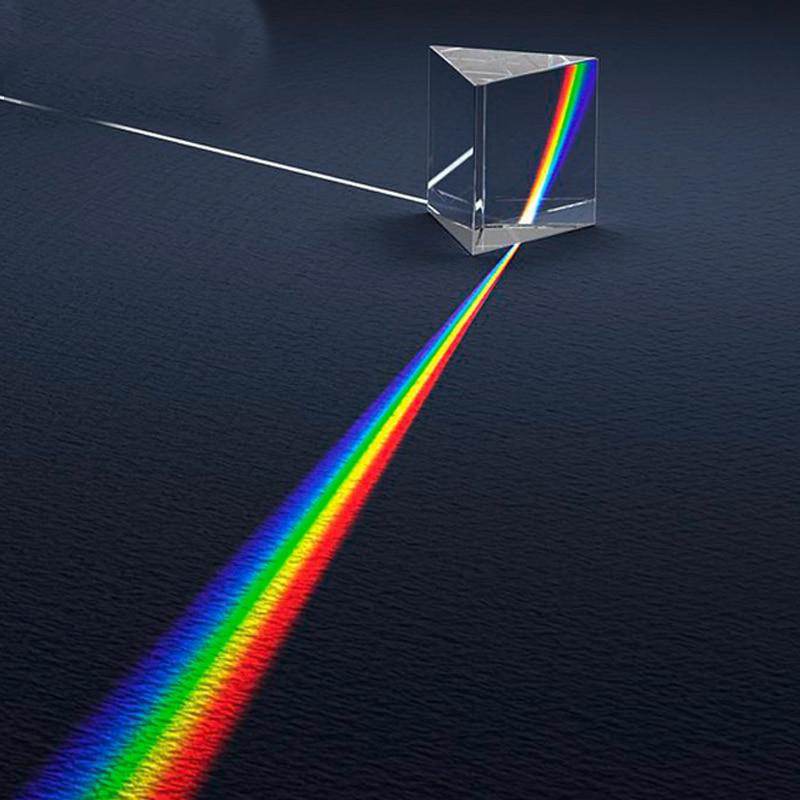 Prisma de Vidro Triangular - Espectro de Luz - Brinquedo Educativo - Experiência Científica Legal