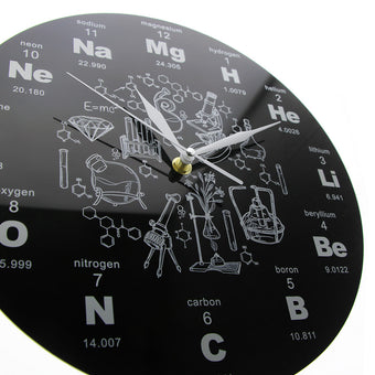 Relógio de Parede Icon Clock- Elementos Químicos Tabela Periódica