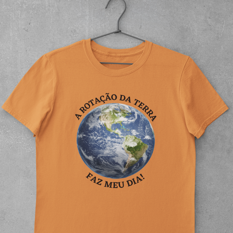 Camiseta Rotação da Terra
