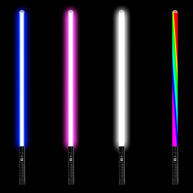 Sabre de Luz Metálico 80cm com LED RGB e Efeitos Sonoros
