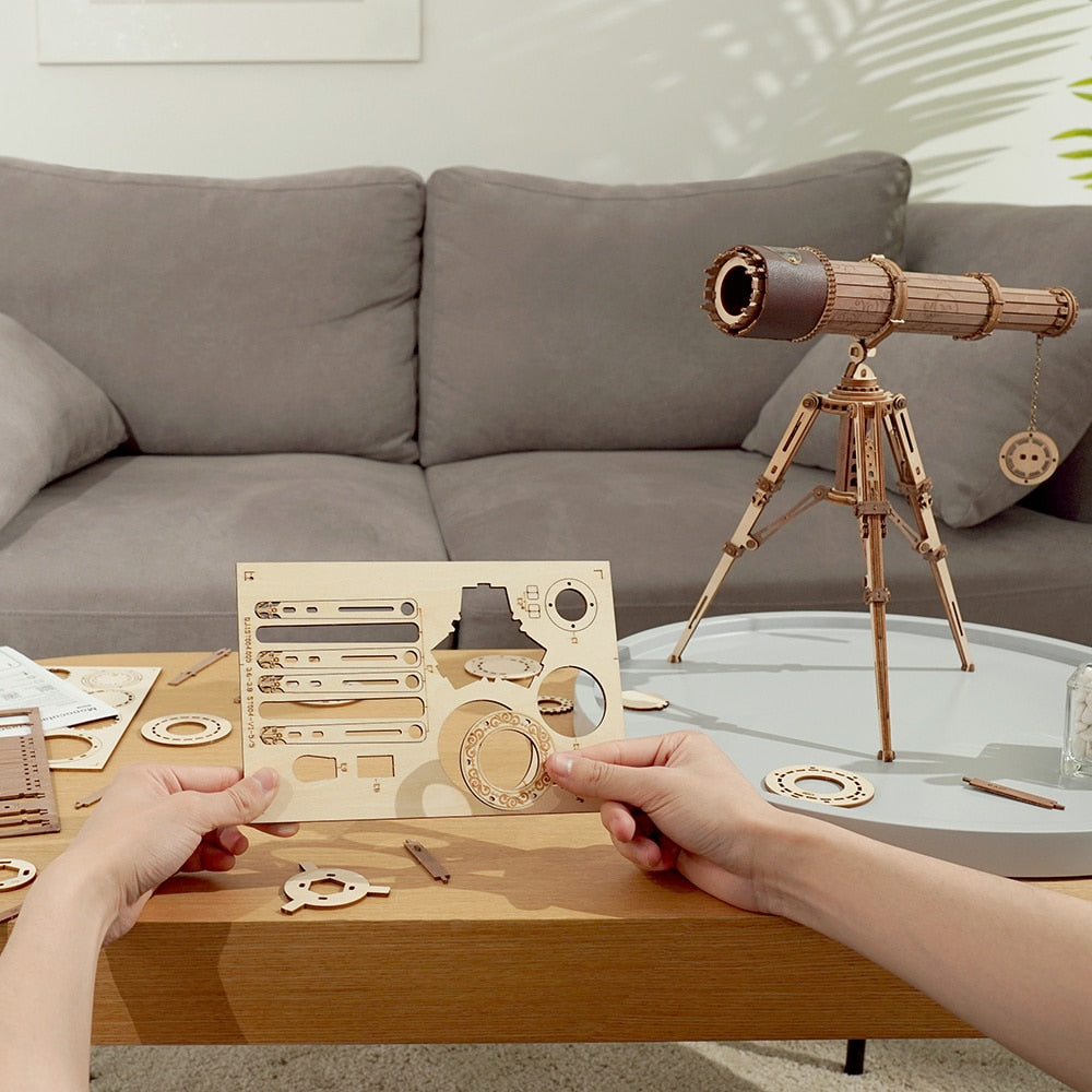 Telescópio ROKR - 314 Peças Para Montar (Faça Você Mesmo!)