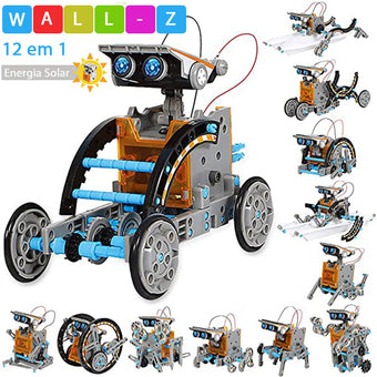 Wall-Z - Robô Educativo de Montar - 12 em 1 - Movido a Energia Solar