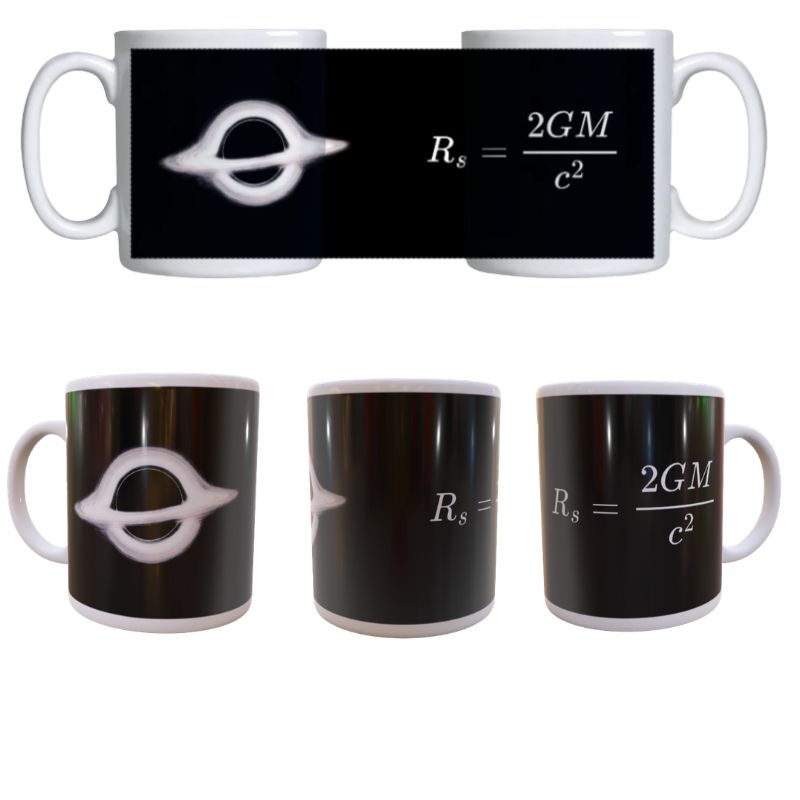 Camiseta e Caneca - Raio de Schwarzschild