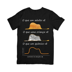 Camiseta Pequeno Príncipe Químico (O Que Um Químico Vê)