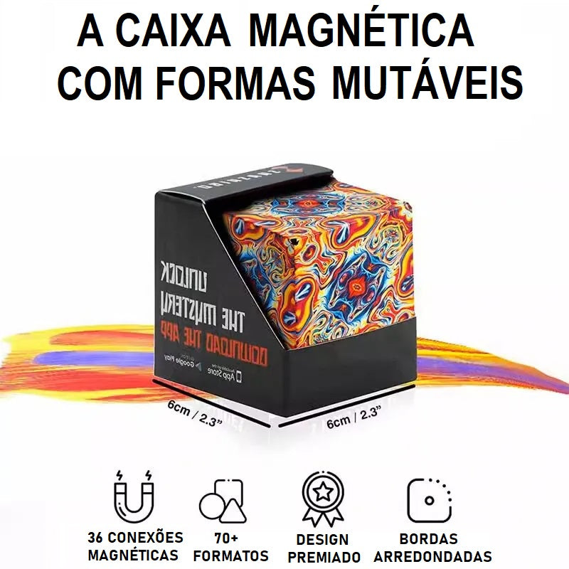 Cubo Mágico Magnético Geométrico 3D - Crie Mais de 70 Formas Diferentes