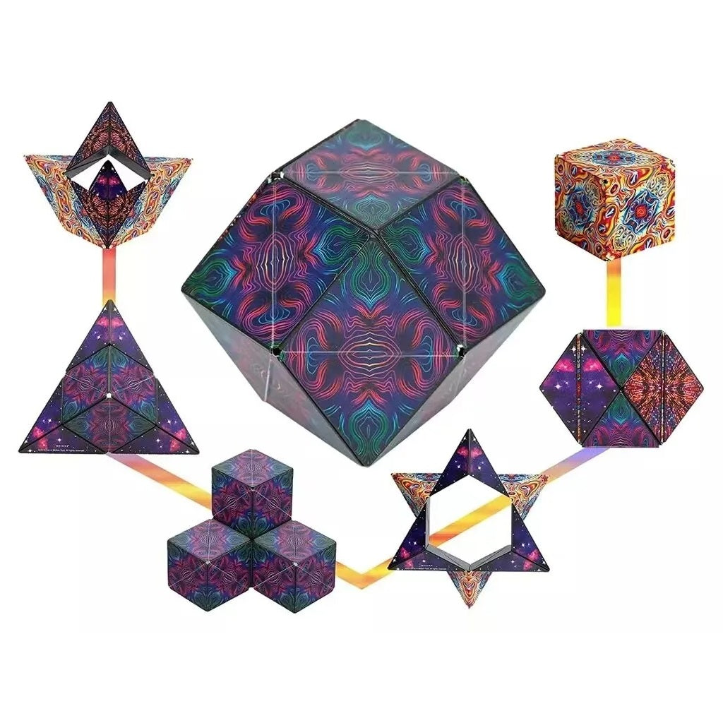 Cubo Mágico Magnético 3D Sashibo Importado 72 Formas Diferentes
