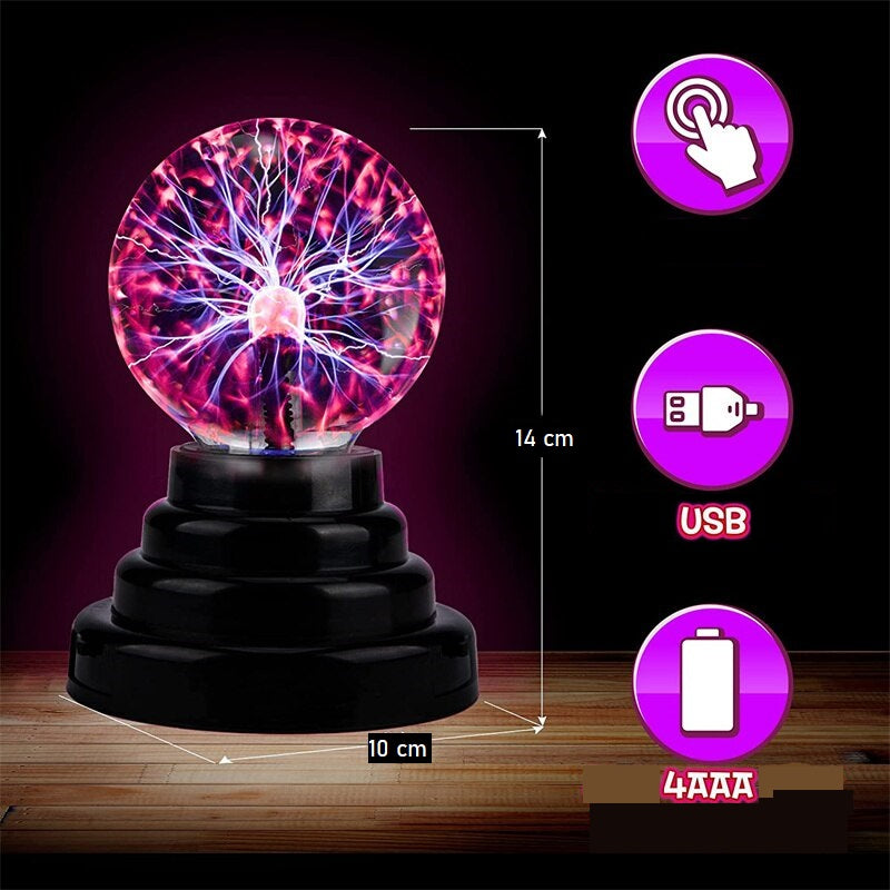 Globo de Plasma (USB ou pilhas)