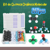 Conjunto de Química Orgânica Molecular - 267 Peças Para Montar Moléculas