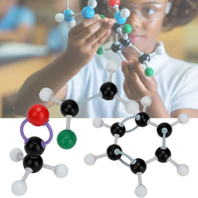 Conjunto de Química Orgânica Molecular - 267 Peças Para Montar Moléculas