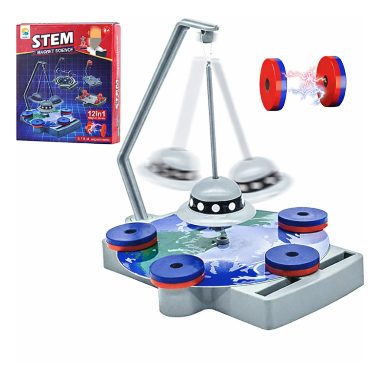 Kit Científico 12 em 1 – Experimentos de Magnetismo (STEM)
