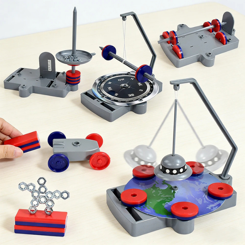 Kit Científico 12 em 1 – Experimentos de Magnetismo (STEM)