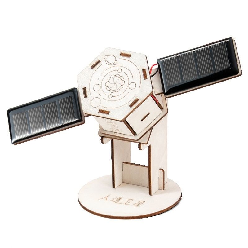 Modelo de Satélite Artificial - Kit para Montar com Energia Solar