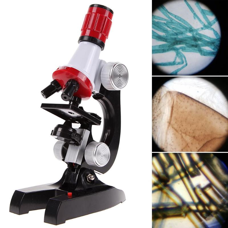 Microscópio Biológico Infantil Laboratório de Ciências - LED Ampliação de até 1200X