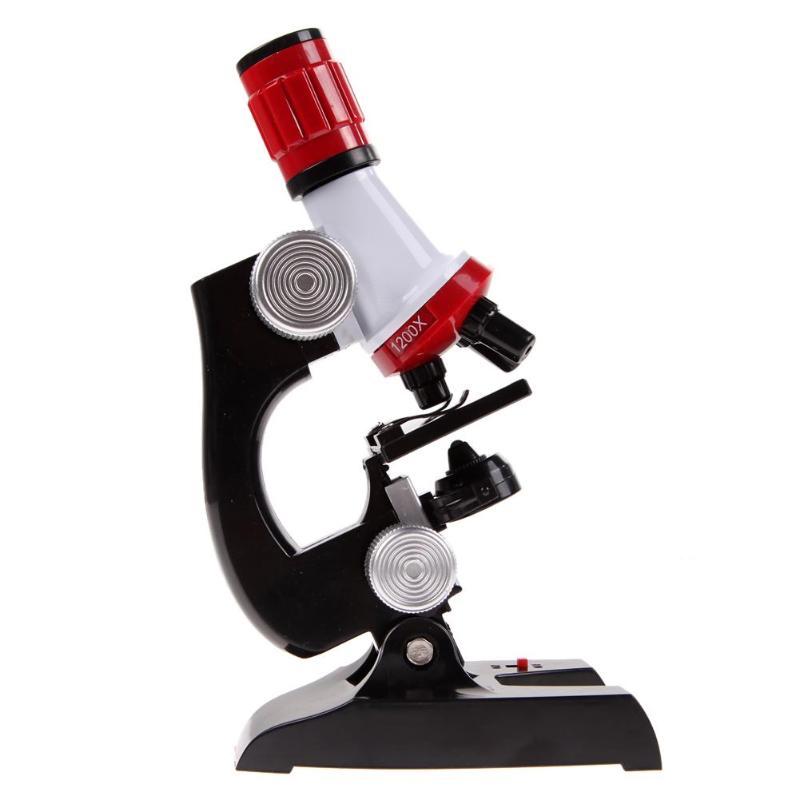 Microscópio Biológico Infantil Laboratório de Ciências - LED Ampliação de até 1200X