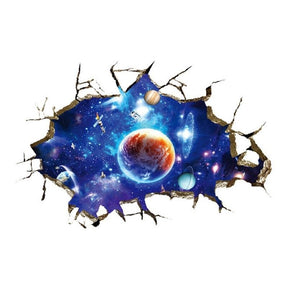 Adesivo de Parede 3D - Sistema Solar