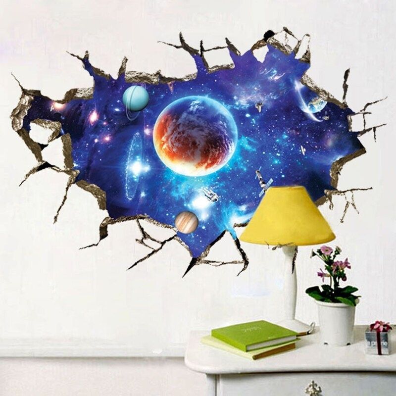 Adesivo de Parede 3D - Sistema Solar