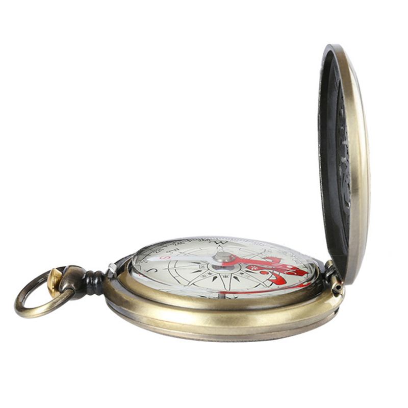 Bússola Portátil de Bolso Vintage – Brilha no Escuro