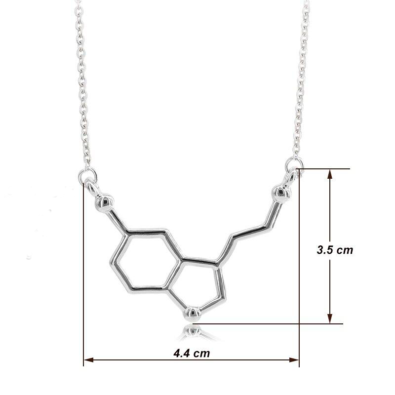 Colar Molécula de Serotonina