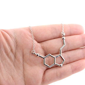 Colar Molécula de Serotonina