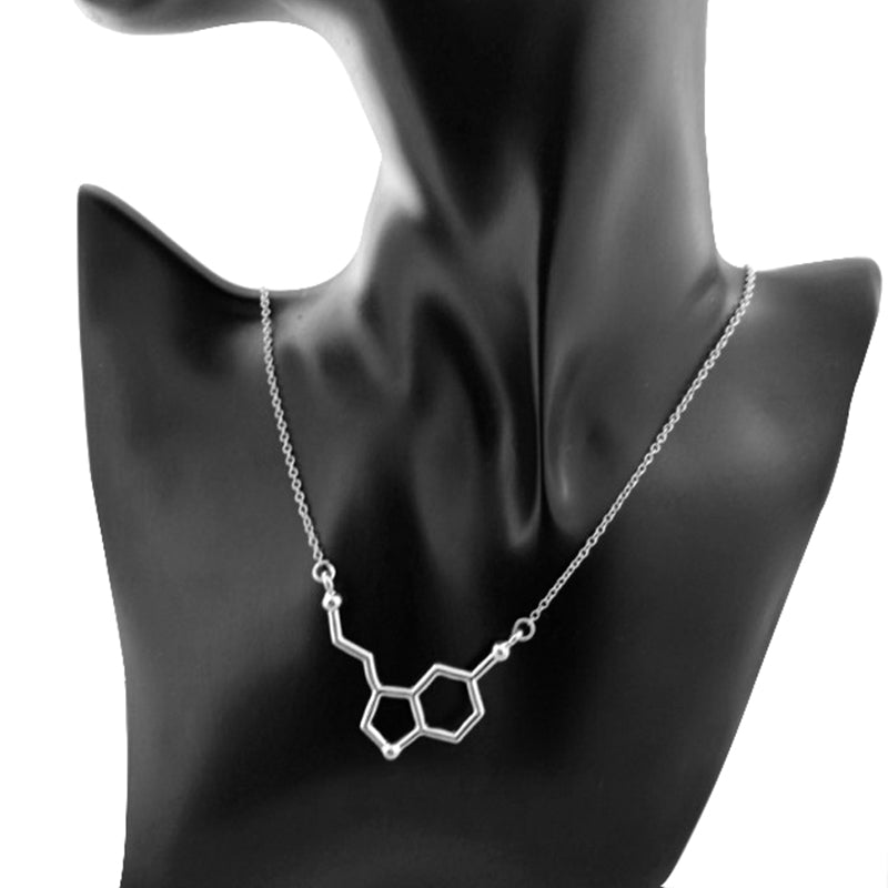 Colar Molécula de Serotonina