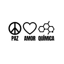 Camiseta Paz, Amor E Química