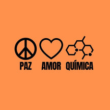 Camiseta Paz, Amor E Química